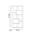 Hanah Home Polica 90x183,6x29,5cm Bela