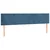 Greatstore Box spring postelja z vzmetnico temno modra 200x200 cm žamet
