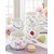 Mug, porcelain, 400 ml, embossed design, Fancy Garden - Nuova R2S
