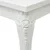 Vidaxl Jedilna miza 116x66x76 cm visok sijaj bele barve
