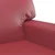 Vidaxl Kavč dvosed vinsko rdeč 120 cm umetno usnje