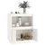 Komoda bijela 60 x 34 x 75 cm od masivne borovine