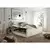 MID.YOU POSTELJA BOXSPRING 180 cm x 200 cm , tekstil, leseni material krem barve