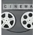 Samolepilna tapeta filmski črno-bel trak - 245x270