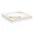 Glass plate, 27cm, White Elegance - Nuova R2S