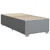 VIDAXL Box spring postelja z vzmetnico svetlo siva 90x190 cm blago
