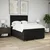 Vidaxl Box spring posteljni z vzmetnico črn 140x190 cm blago