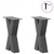 Noge za klub stolić u obliku slova X, 2 kom, antracit, 28 x (42-43) cm, čelik
