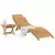 Ležaljka 2 pcs Smeđa 198 x 55 x 58,5 cm Čvrsto teak drvo