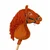 BB Hobby Horse Velik Premium konj s palico - kostanjev A3