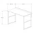 Hanah home Radni sto 120x75x60?cm Hrast