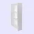 Hanah Home Polica za knjige Ktp-130-Bb-1, 58x106x23 cm, Bela