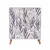 Hanah Home Komoda Multilux Daisy 95x111x36cm Belo-Tamnoplava