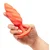 b-Vibe Swirl Uniquely Textured Silicone Vibrating Plug Orange