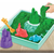 Kinetic Sand Tekoči peskovnik z blazinico, zelena