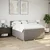 Vidaxl Box spring postelja z vzmetnico taupe 140x200 cm blago