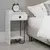 Hanah Home Noćni ormarić Sirius 32x61x30cm Beli
