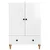 Kreveta s ladicama Bijela visokog sjaja 66 x 34,5 x 95 cm