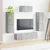 Set TV komoda Zidne 4 pcs Siva Sonoma Konstruirano drvo
