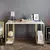 Hanah home Radni sto 125x73,8x60?cm Belo-Zlatni