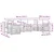 Set vanjskih sofa 6 pcs Bijela i Antracit 304 x 128,5 x 73 cm