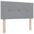 LED Box Spring Krevet Svijetlo siva 90 x 190 cm tkanina