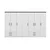 Hanah Home HANAH HOME Kale Plus - 3046 garderobna omara, (20865752)