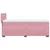 Vidaxl Box spring postelja z vzmetnico roza 90x190 cm žamet