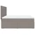 Vidaxl Box spring postelja z vzmetnico taupe 180x200 cm blago