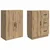 Set ormara 2 pcs Hrast artisan Konstruirano drvo
