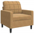 4-dijelni set sofa s jastucima smeđi baršunasti