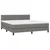 Vidaxl Box spring postelja z vzmetnico temno siva 180x200 cm blago