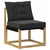 Set vanjskih sofa s jastukom 11 pcs Bijela i crna