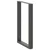 Noge za barski stol U-oblika 2 kom antracit 60 x (90-91) cm čelik