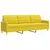 3-dijelni set sofa s tabureom i jastucima svjetložuti tkanina