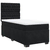 VIDAXL Box spring postelja z vzmetnico črna 90x200 cm žamet
