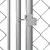 Vanjski kavez za pse s krovom 7,6 x 3,8 x 2,3 m