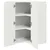 Zidni kutni ormar PORTO Bijelo 57 x 57 x 80 cm