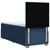 Vidaxl Box spring postelja z vzmetnico modra 80x200 cm blago