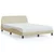 Okvir za krevet Dover krem 120 x 200 cm od tkanine