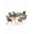 Hanah Home Trpezarijski set, 7 komada, Bež