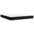 vidaXL Postelja boxspring z vzmetnico Črna 180 x 200 cm Blago