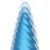 Playhouse Deep Ribbed Anal Plug Vibrating with Remote Blue