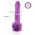 HiSmith HSA70 Dream Sky Silicone Vibrating Dildo KlicLok 8.38 Purple