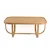 Hanah Home klub sto Tual 110, 110 cm, hrast