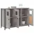 Komoda siva boja hrasta 100 x 35 x 70 cm od konstruiranog drva