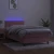 Vidaxl Box spring postelja z vzmetnico LED roza 90x200 cm žamet