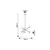 Rabalux Luster Meduza, 6xE14, 6x20W, G45, R58cm, Crna