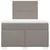Vidaxl Box spring postelja z vzmetnico taupe 120x200 cm blago