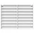Vitrina bijela 100 x 8,5 x 75 cm od konstruiranog drva